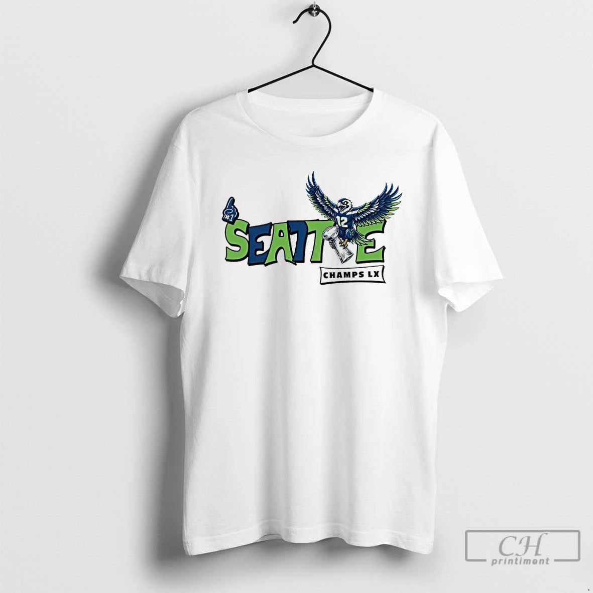 Premium Seattle Seahawks Football Champs Lx Logo
