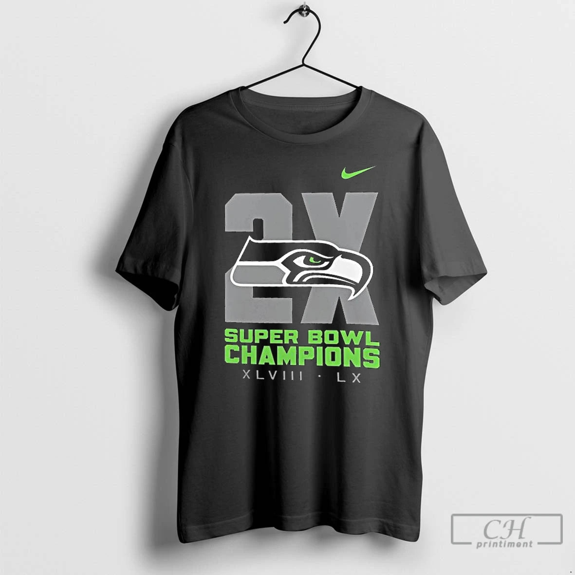 Premium Seattle Seahawks Two Time Super Bowl Champions Multi Champs