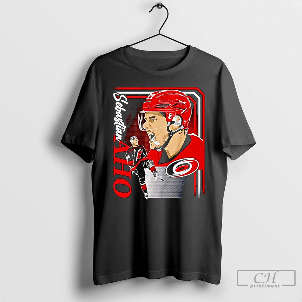 Premium Sebastian Aho Carolina Hurricanes Hockey Cartoon T Shirts