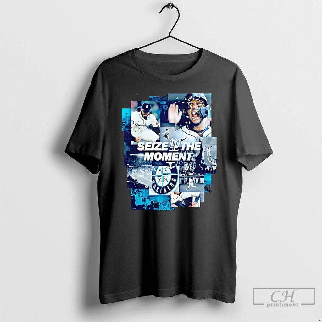 Premium Seize The Moment Seattle Mariners Graphic T Shirts