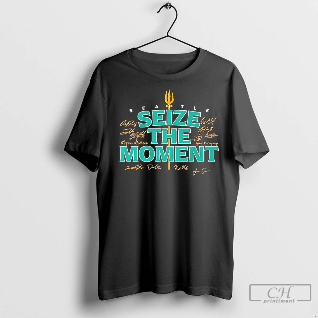 Premium Seize The Moment Seattle Mariners Signatures