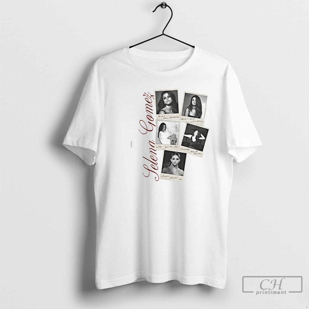Premium Selena Gomez 10 Year Anniversary Collection Revival Polaroid T Shirts