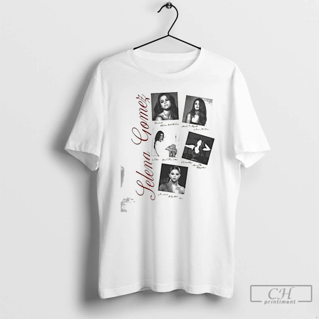 Premium Selena Gomez 10 Year Anniversary Revival Polaroid T Shirts