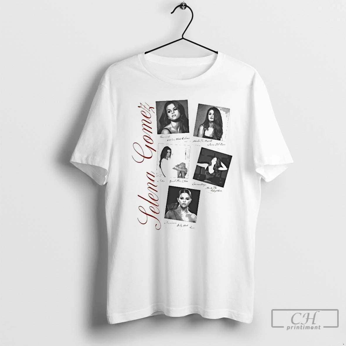 Premium Selena Gomez Revival Washed Photo T Shirts
