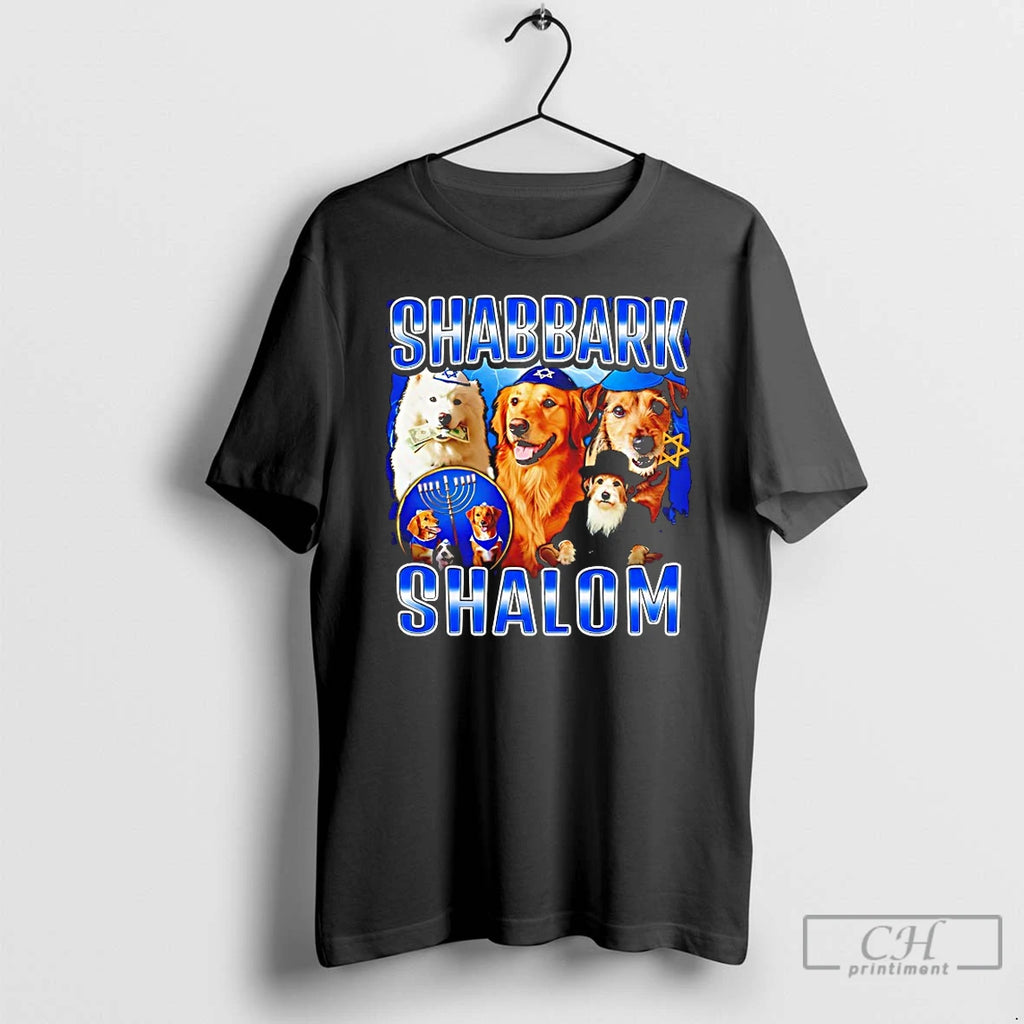 Premium Shabbark Shalom Jewish Dogs T Shirts