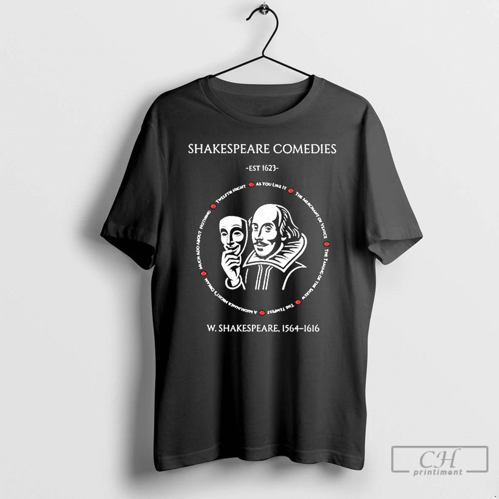 Premium Shakespeare Comedies Est 1623 W Shakespeare 1564 1616 Long Sleve T Shirts