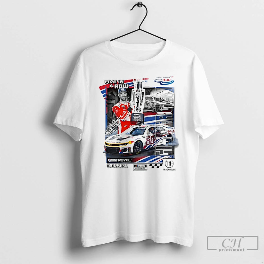 Premium Shane Van Gisbergen Five In A Row 2025 Bank Of America Roval 400 Race