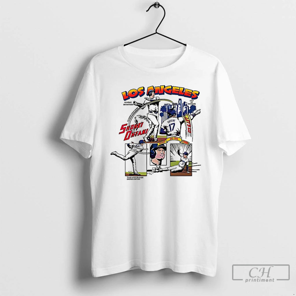 Premium Shohei Ohtani Los Angeles Dodgers Baseball Comic T Shirts