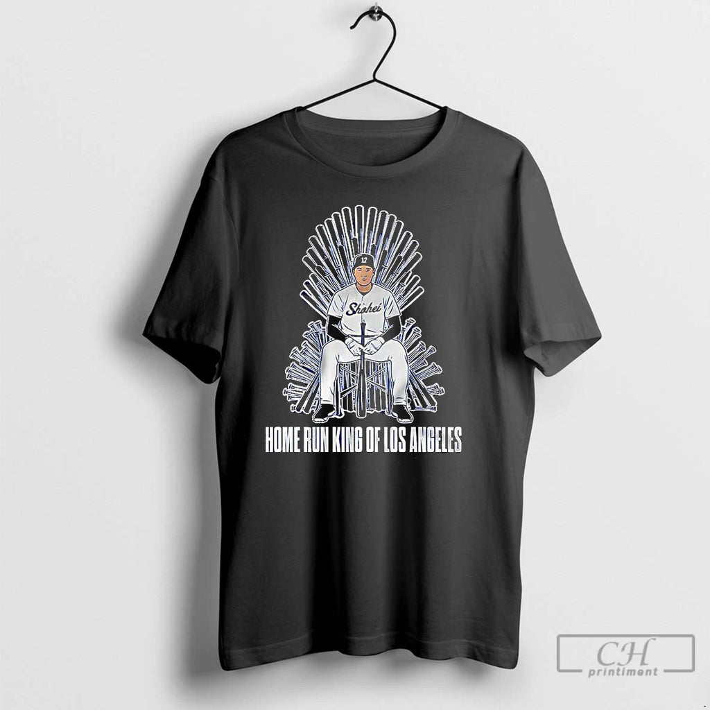 Premium Shohei Ohtani Los Angeles Dodgers Baseball Home Run King Of Los Angeles T Shirts