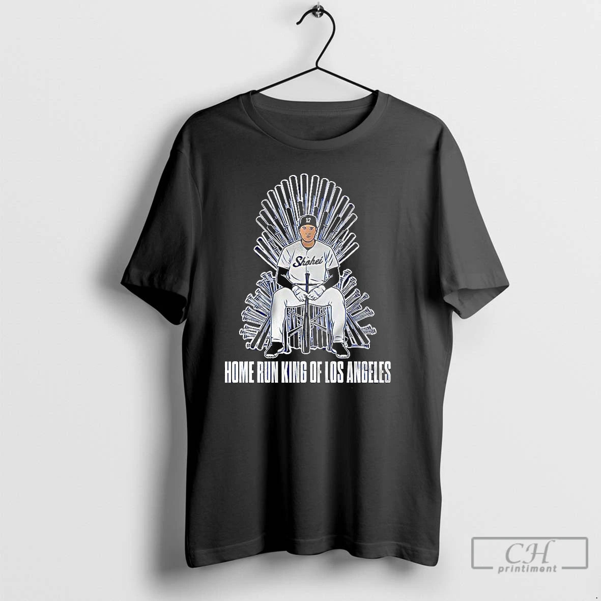 Premium Shohei Ohtani Los Angeles Dodgers Baseball Home Run King Of Los Angeles T Shirts