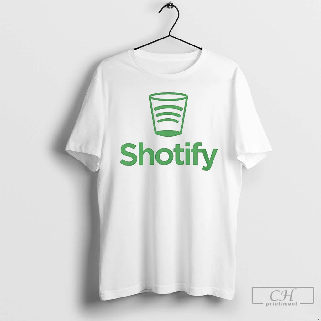 Premium Shotify Spotify Parody Logo T Shirts
