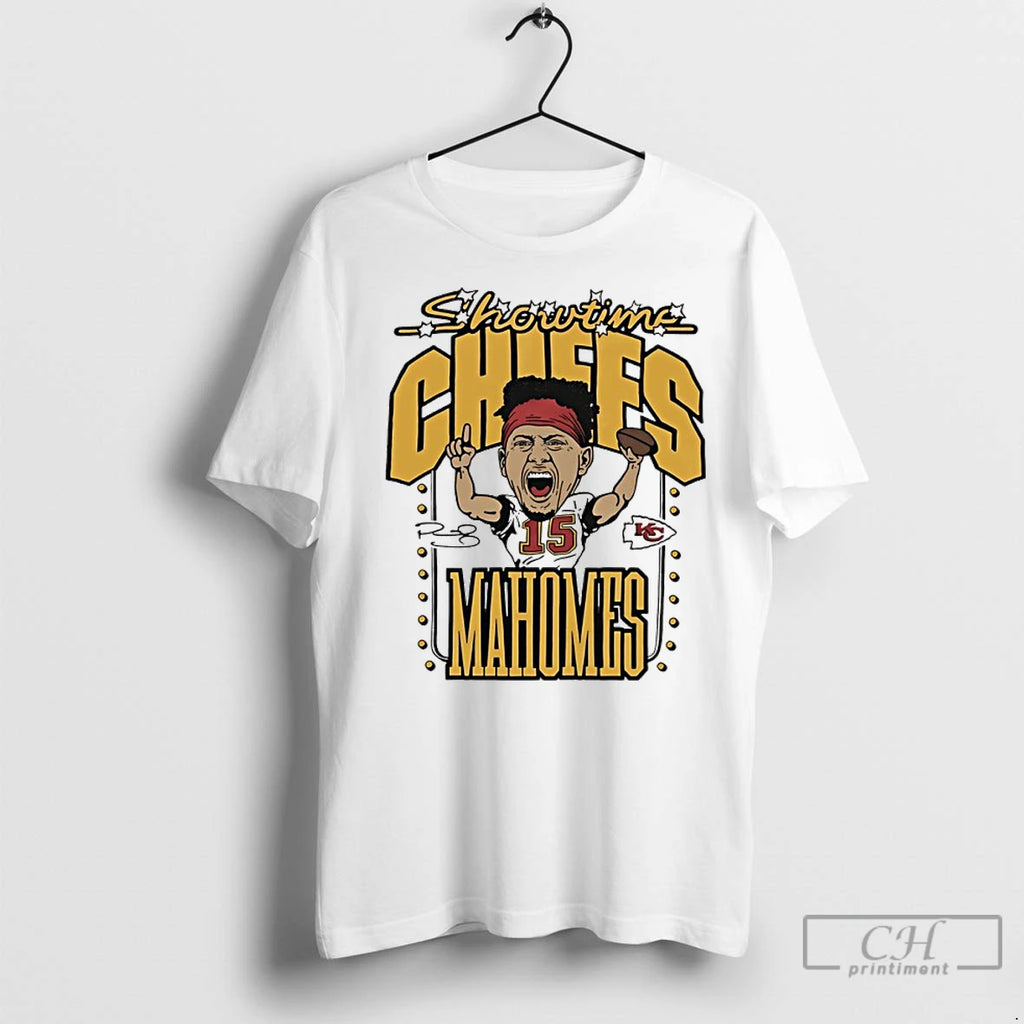 Premium Showtime Chiefs Patrick Mahomes Signature Caricature