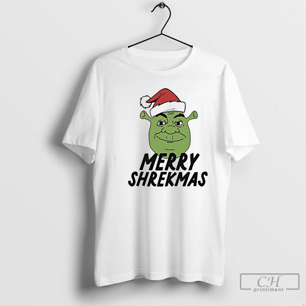Premium Shrek Santa Hat Merry Shrekmas T Shirts