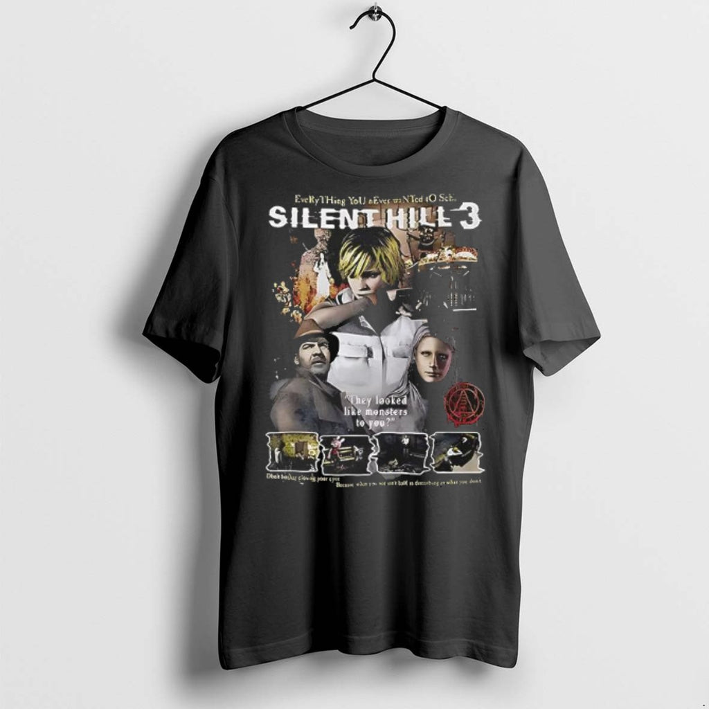 Premium Silent Hill 3 They Looked Like Monsters To You Vintage T Shirts