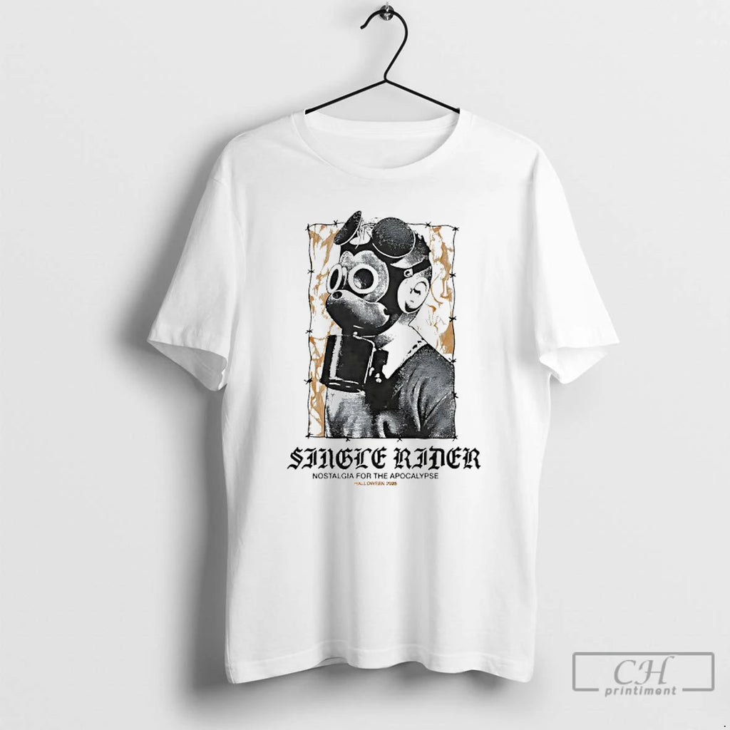 Premium Single Rider Nostalgia For The Apocalypse Halloween 2025 T Shirts