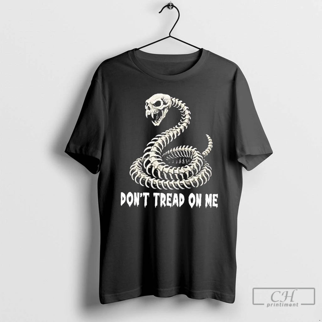 Premium Skeleton Snake Dont Tread On Me Halloween T Shirts