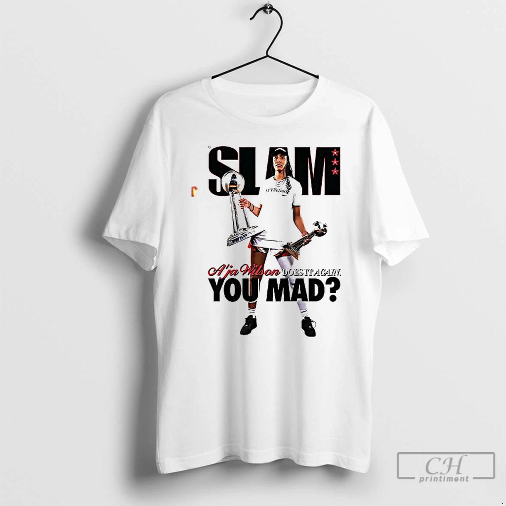 Premium Slam Aja Wilson Does It Again You Mad T Shirts