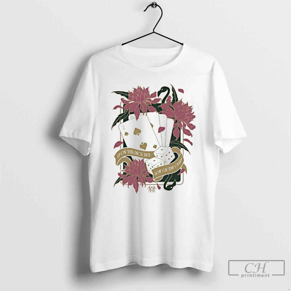 Premium Sleep Token Tour 2025 Up On The Dice But Low The Cards T Shirts
