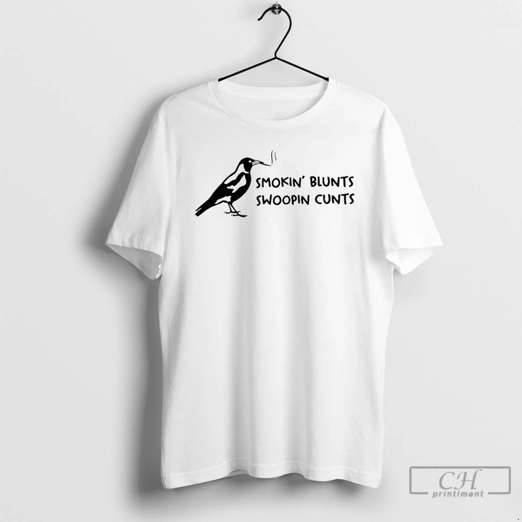 Premium Smoking Blunts Swooping Cunts T Shirts