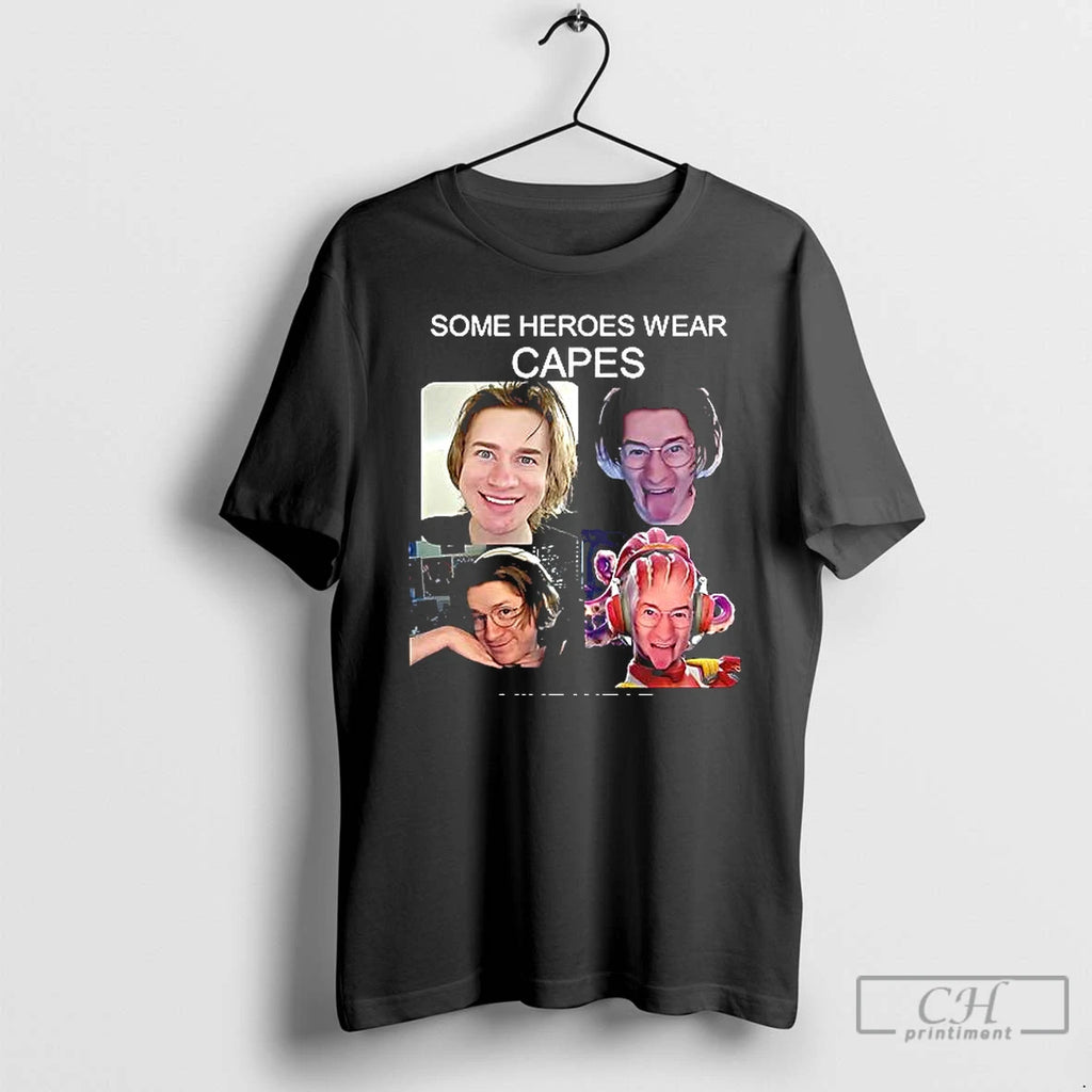 Premium Some Heroes Wear Capes Mine Wear Headphones T Shirts