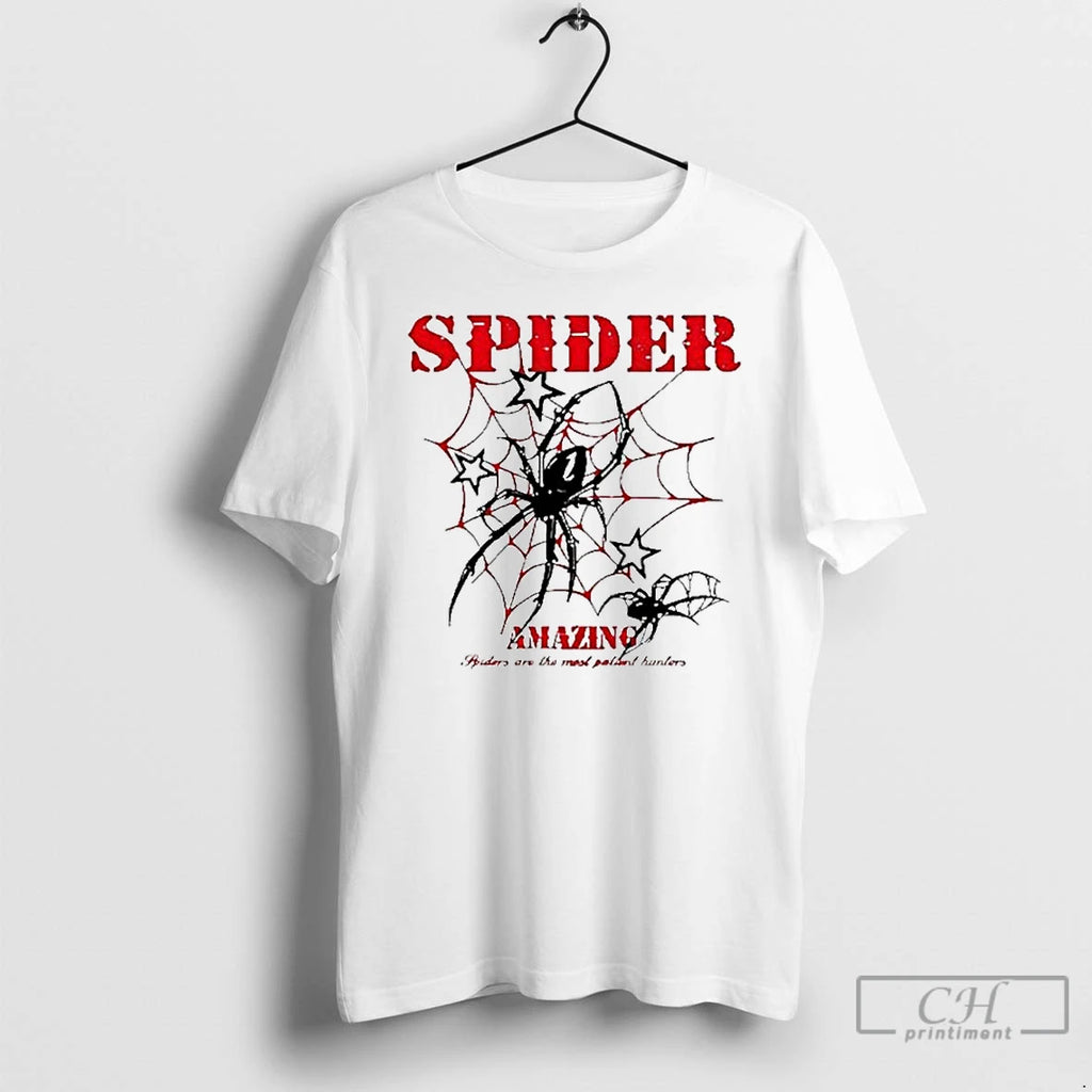 Premium Spider Amazing Spider Are The Most Patient Hunter Ornaments T Shirts