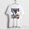 Premium Stefon Diggs Superstar Shout Caricature Patriots T Shirts