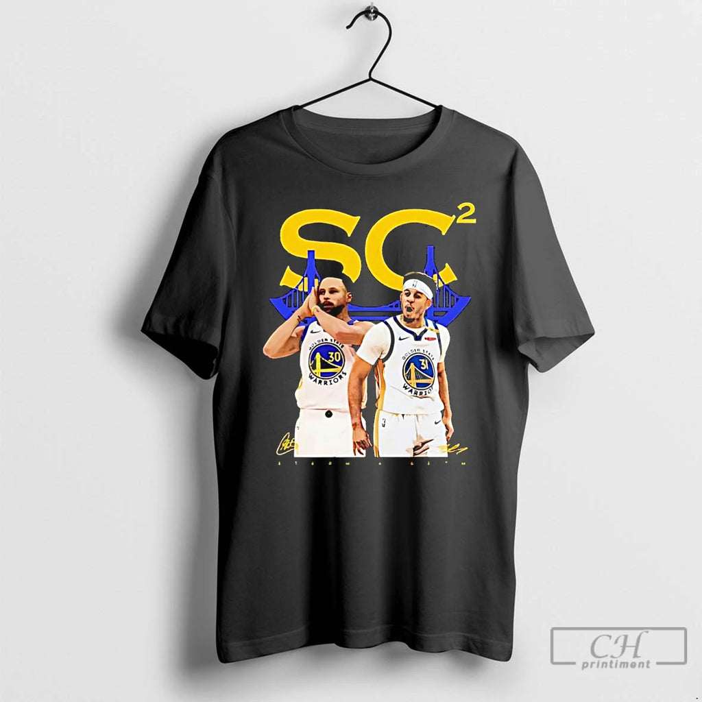 Premium Steph And Seth Curry Double Sc Night Night Golden State Warriors T Shirts