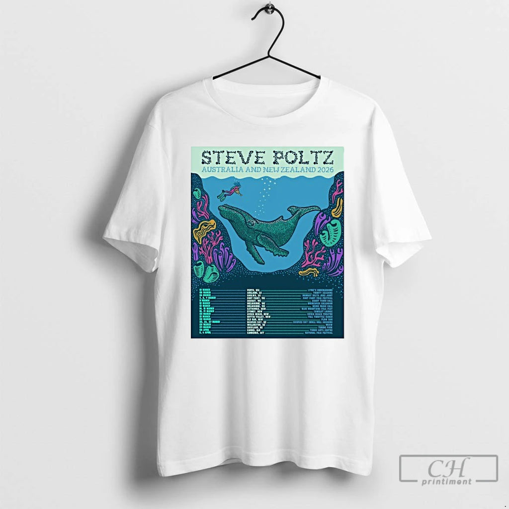 Premium Steve Poltz Australia And New Zealand 2026 T Shirts