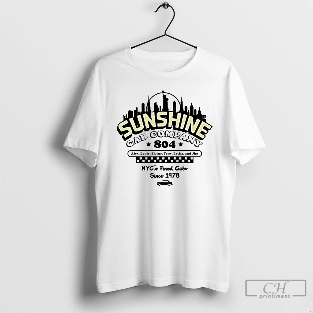 Premium Sunshine Cab Company 804 New York City Skyline Vintage T Shirts