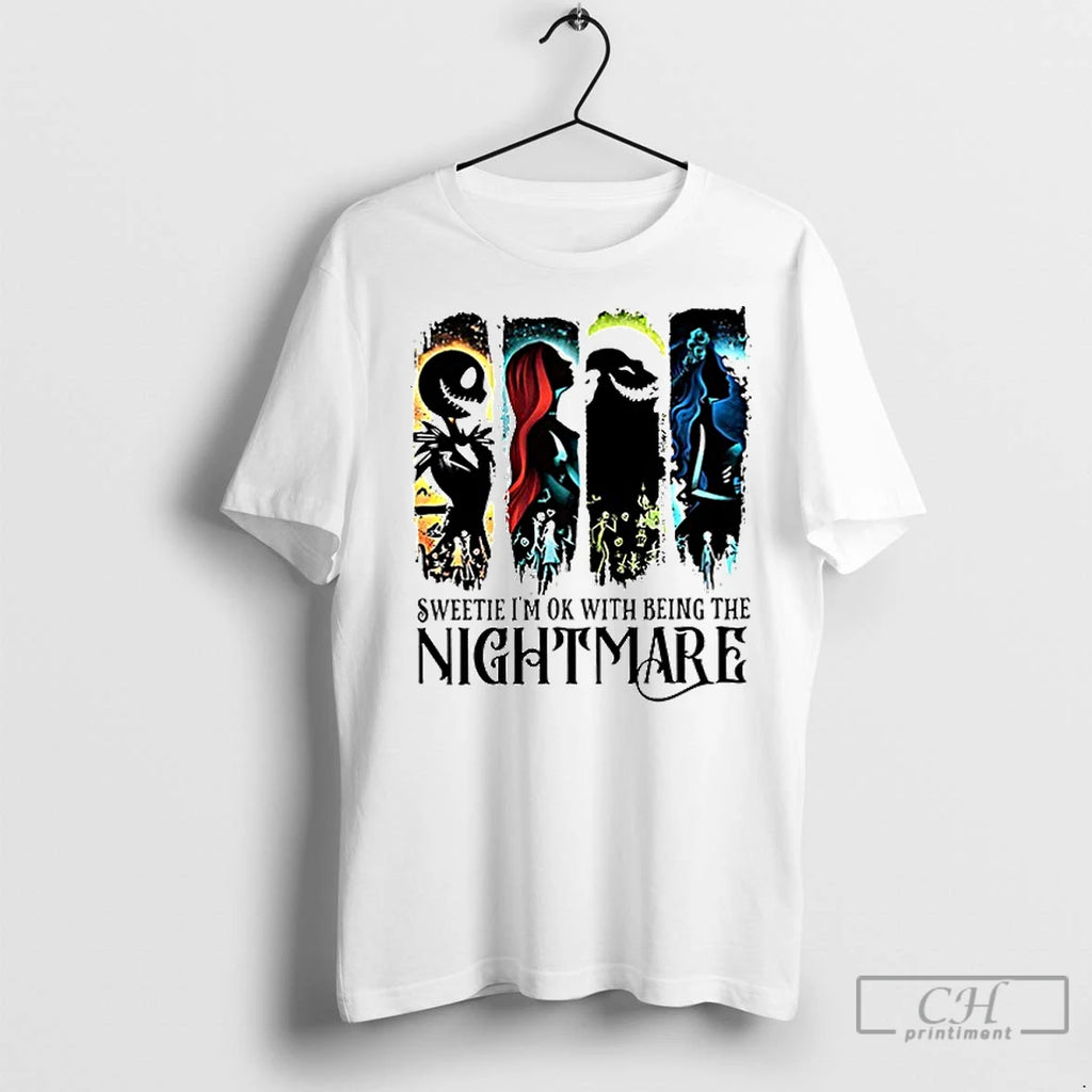 Premium Sweetie Im Ok With Being The Nightmare Halloween Ceramic Ceramic And Classic Dad Cap
