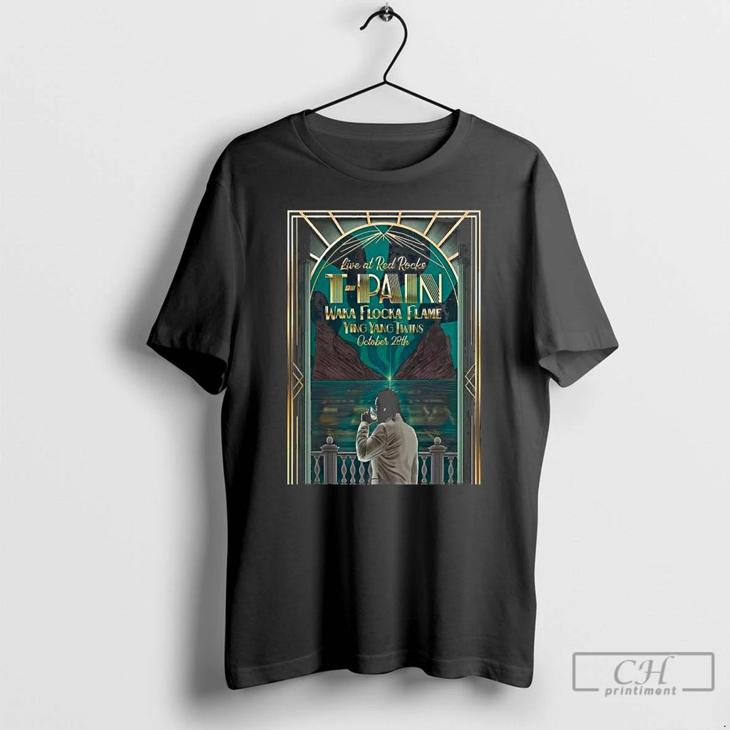 Premium T Pain At Red Rocks Amphitheatre On October 28 2025 Long Sleve T Shirts