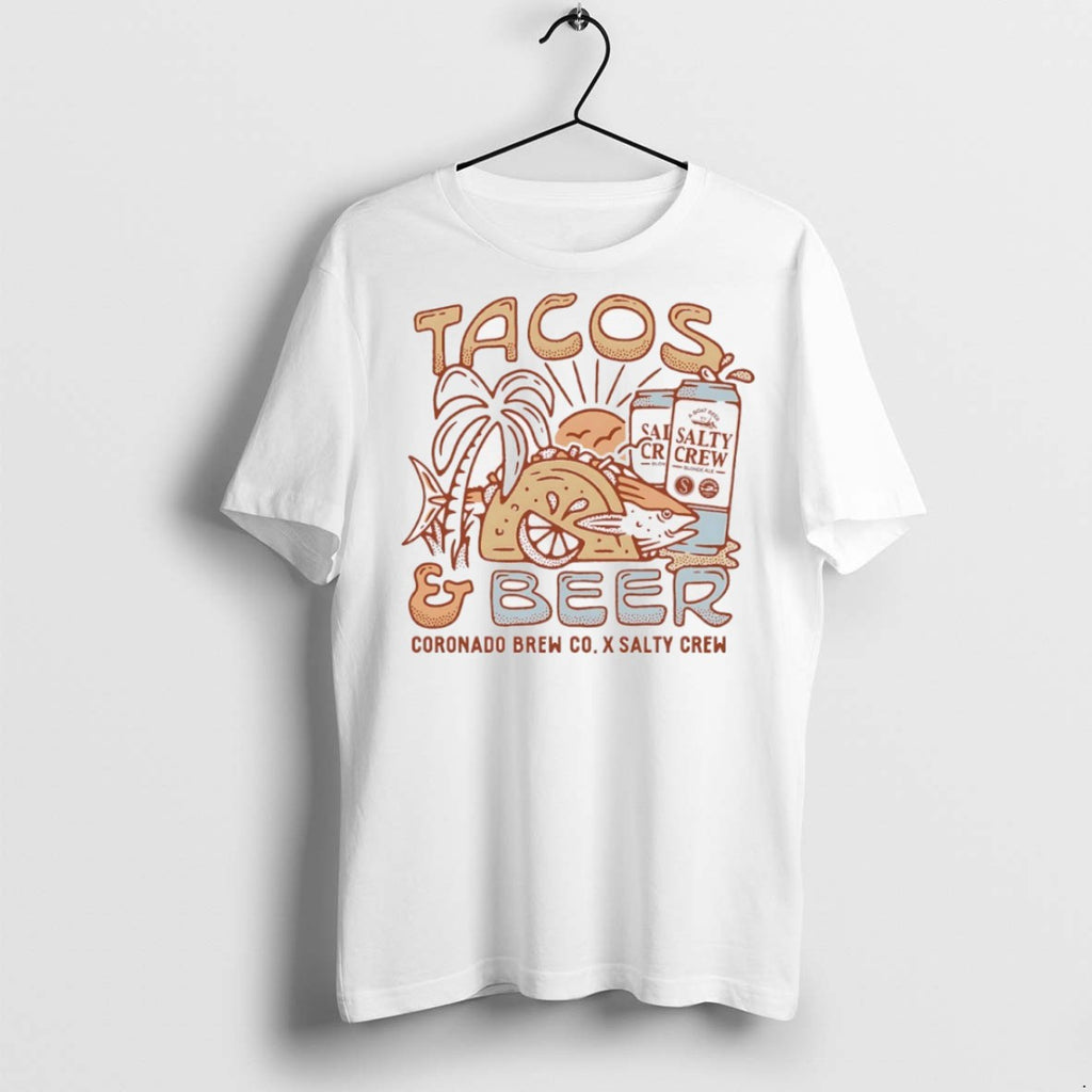 Premium Tacos And Beer Salty Crew T Shirts