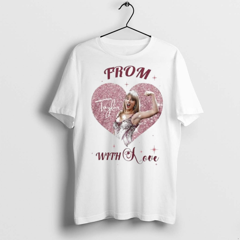 Premium Talor In Bling Heart From With Love Graphic T Shirts