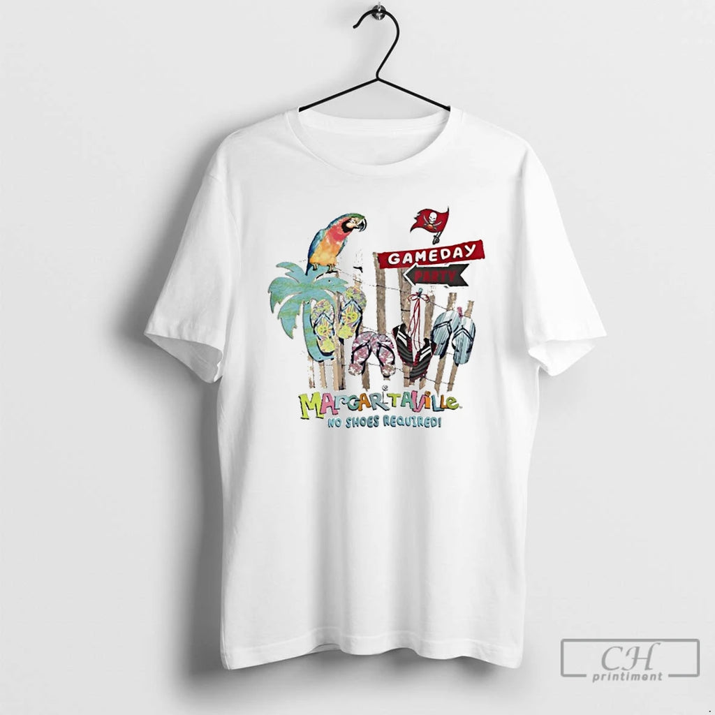 Premium Tampa Bay Buccaneers Gameday Party Margaritaville No Shoes Required T Shirts