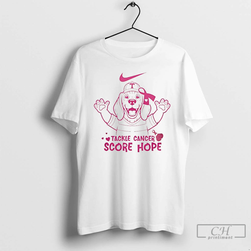 Premium Tennessee Volunteers Breast Cancer Awareness Month We Wear Pink In October Tackle Cancer Score