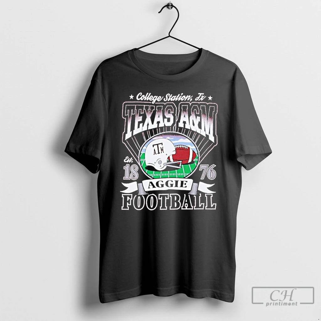 Premium Texas Am Football Helmet Est 1876 T Shirts