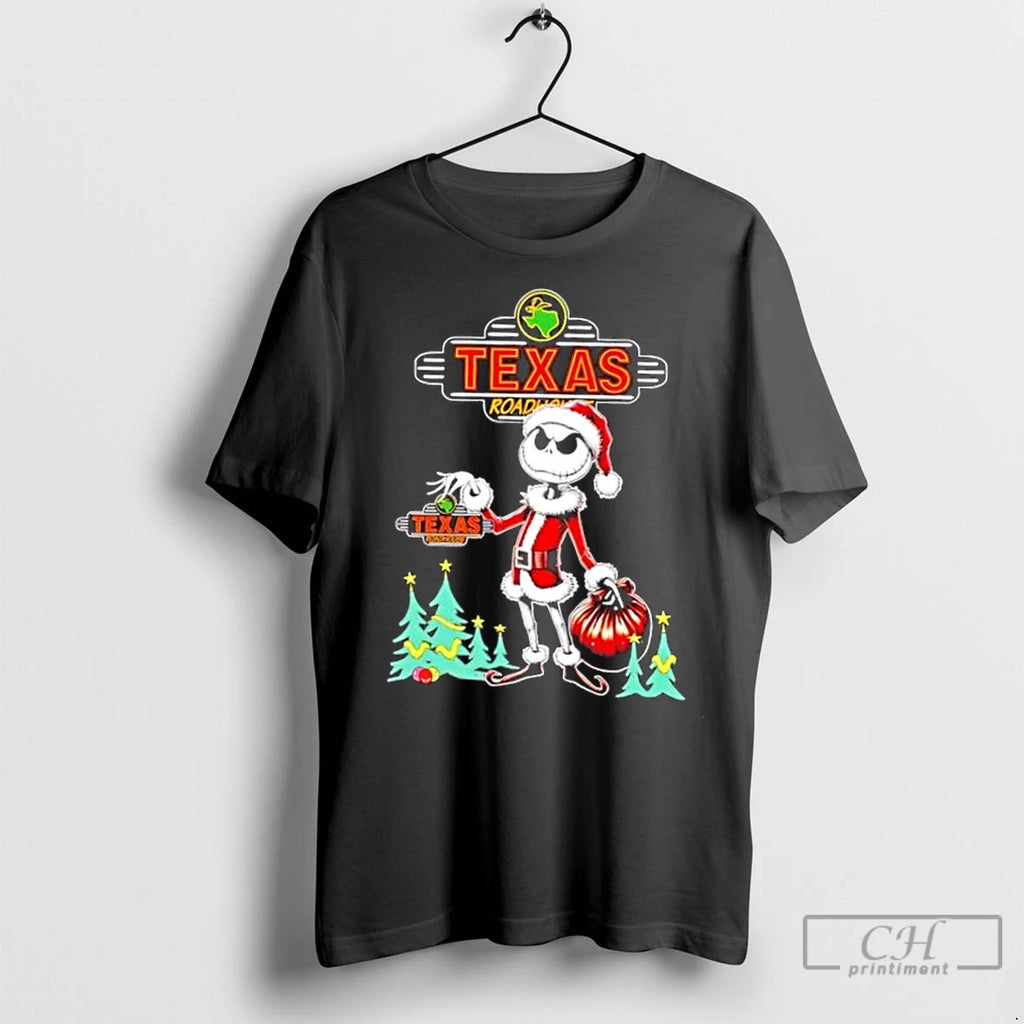 Premium Texas Roadhouse X Jack Skellington Santa Isnt Real Christmas