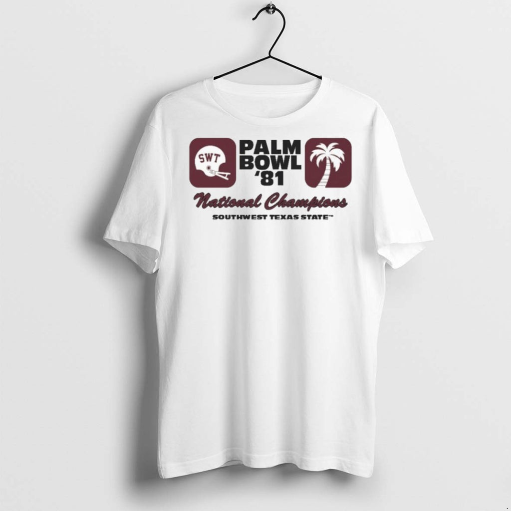 Premium Texas State Palm Bowl 1981 National Championship T Shirts