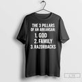 Premium The 3 Pillars Of An Arkansan God Family And Razorbacks T Shirts