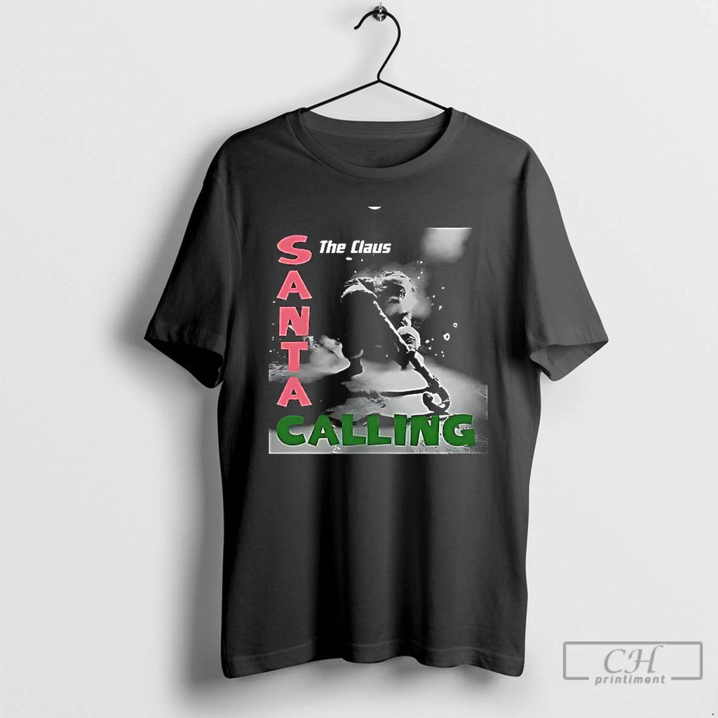 Premium The Claus Santa Calling Hockey Christmas T Shirts