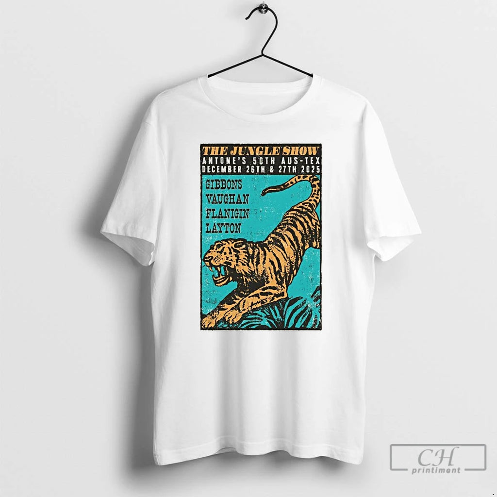 Premium The Jungle Show Antones 50th Aus Tex December 26 27 2025 Tiger T Shirts