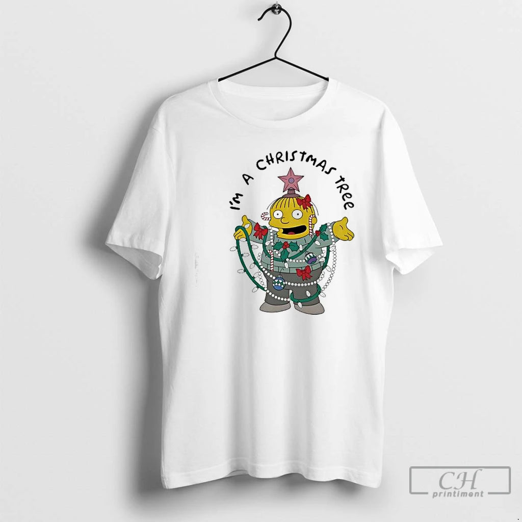 Premium The Simpsons Ralph Wiggum Im A Christmas Tree T Shirts