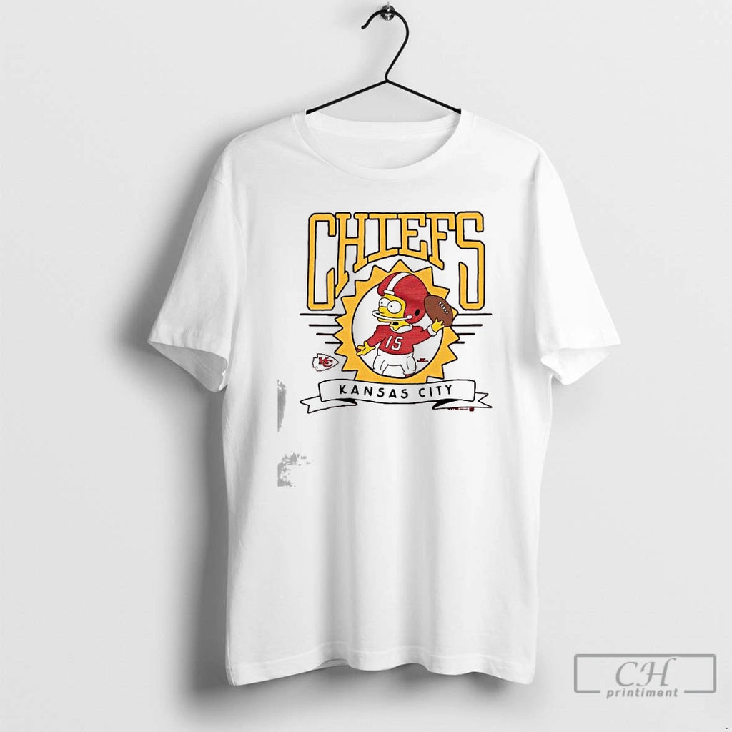 Premium The Simpsons Red Kansas City Chiefs T Shirts
