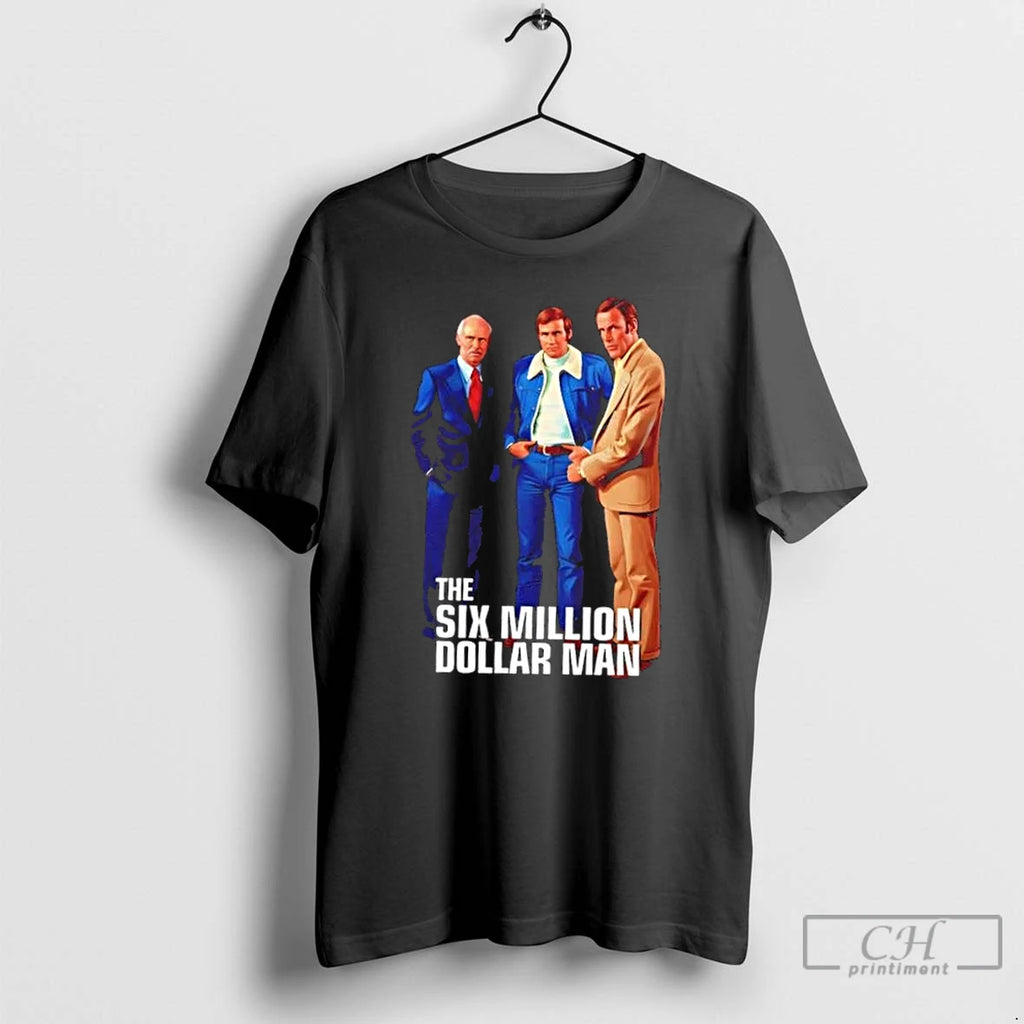 Premium The Six Million Dollar Man 1973 Vintage T Shirts
