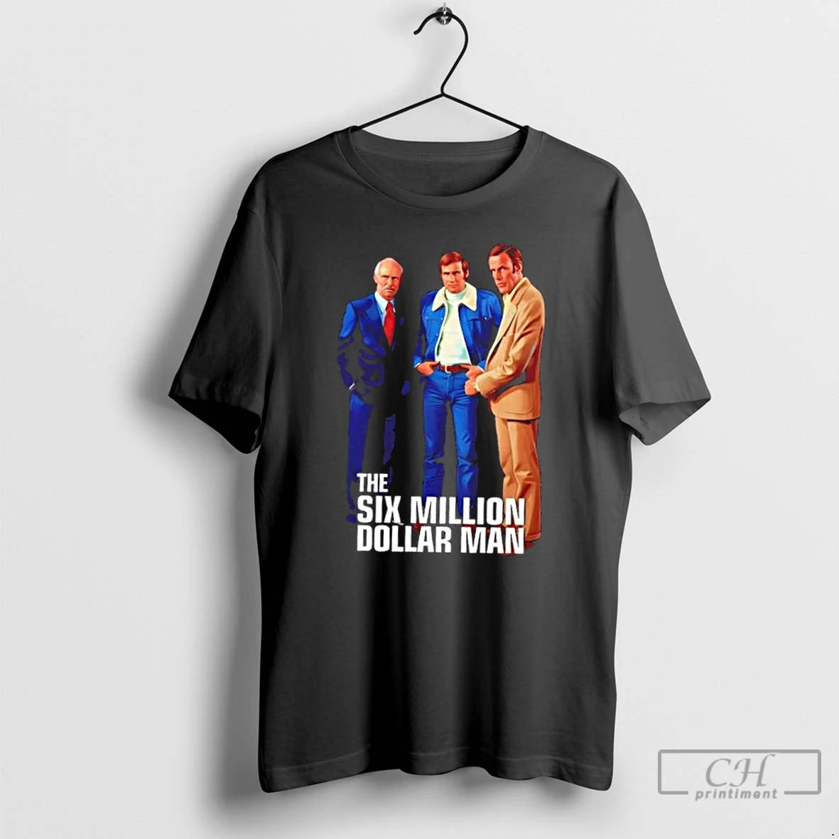 Premium The Six Million Dollar Man 1973 Vintage T Shirts