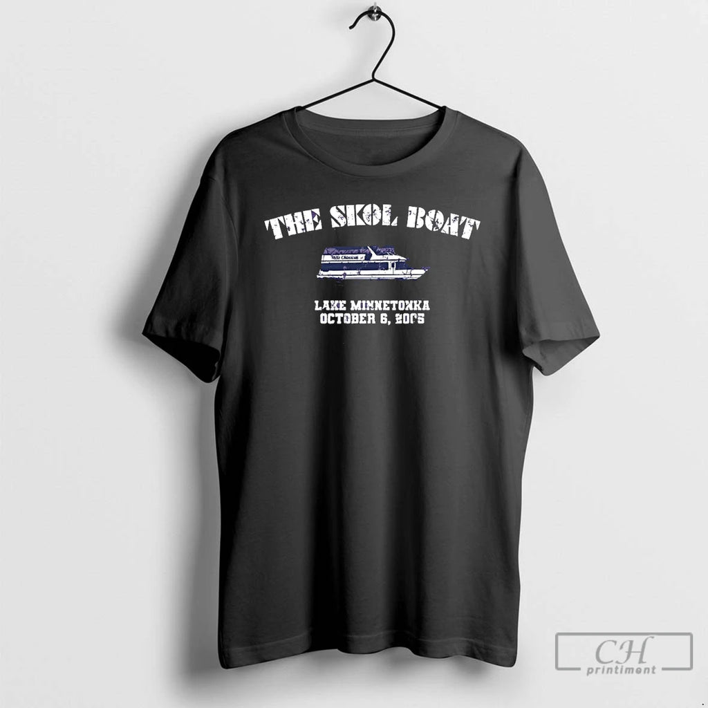 Premium The Skol Boat Minnesota Vikings Football T Shirts
