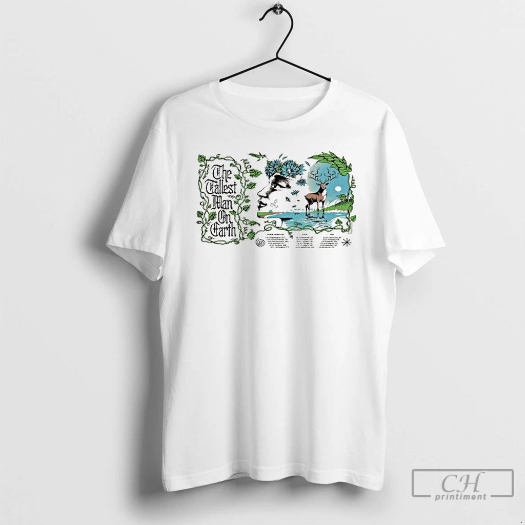 Premium The Tallest Man On Earth North American Tour 2025 Dates Deer Face T Shirts