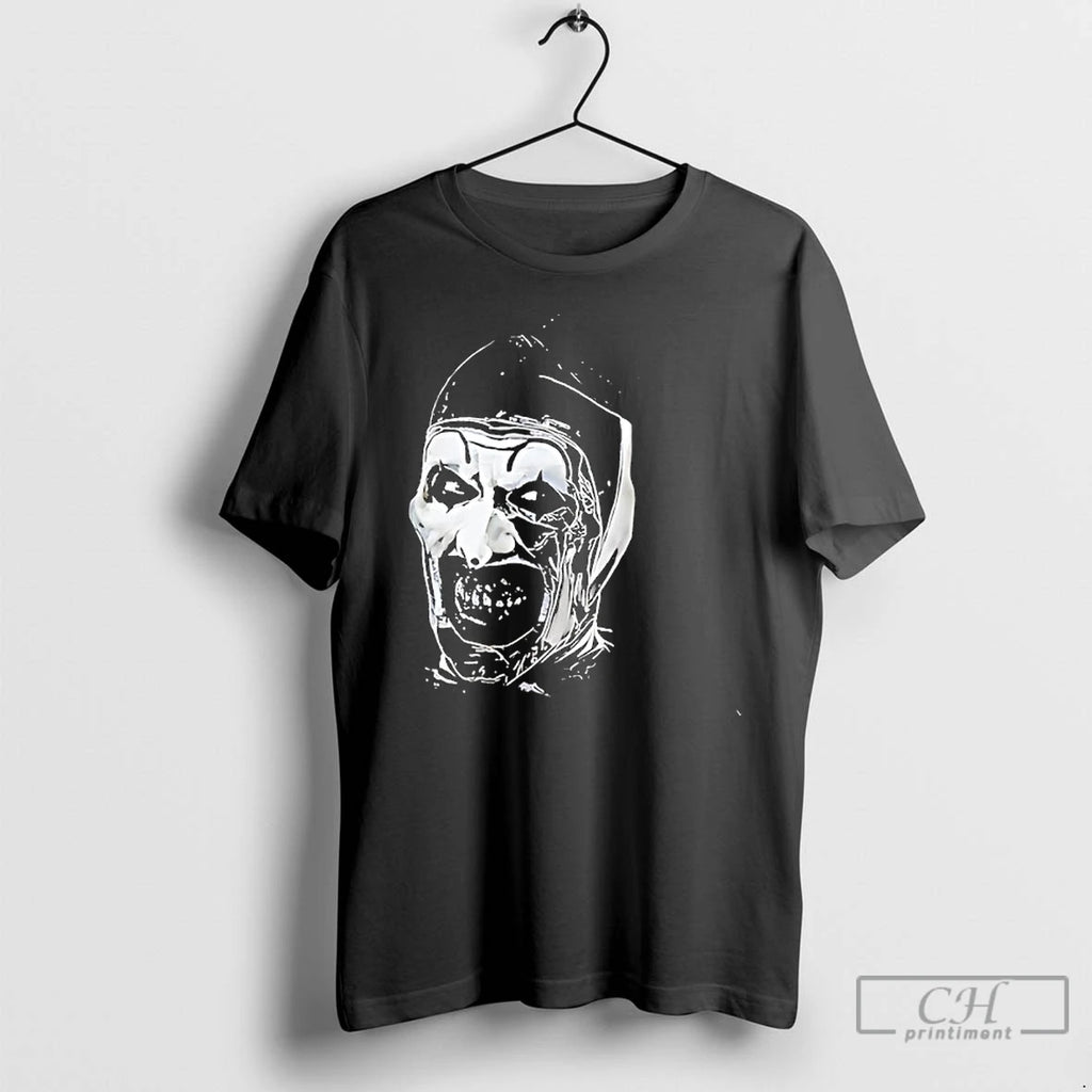 Premium The Terrifier Horror Character Big Face Halloween T Shirts