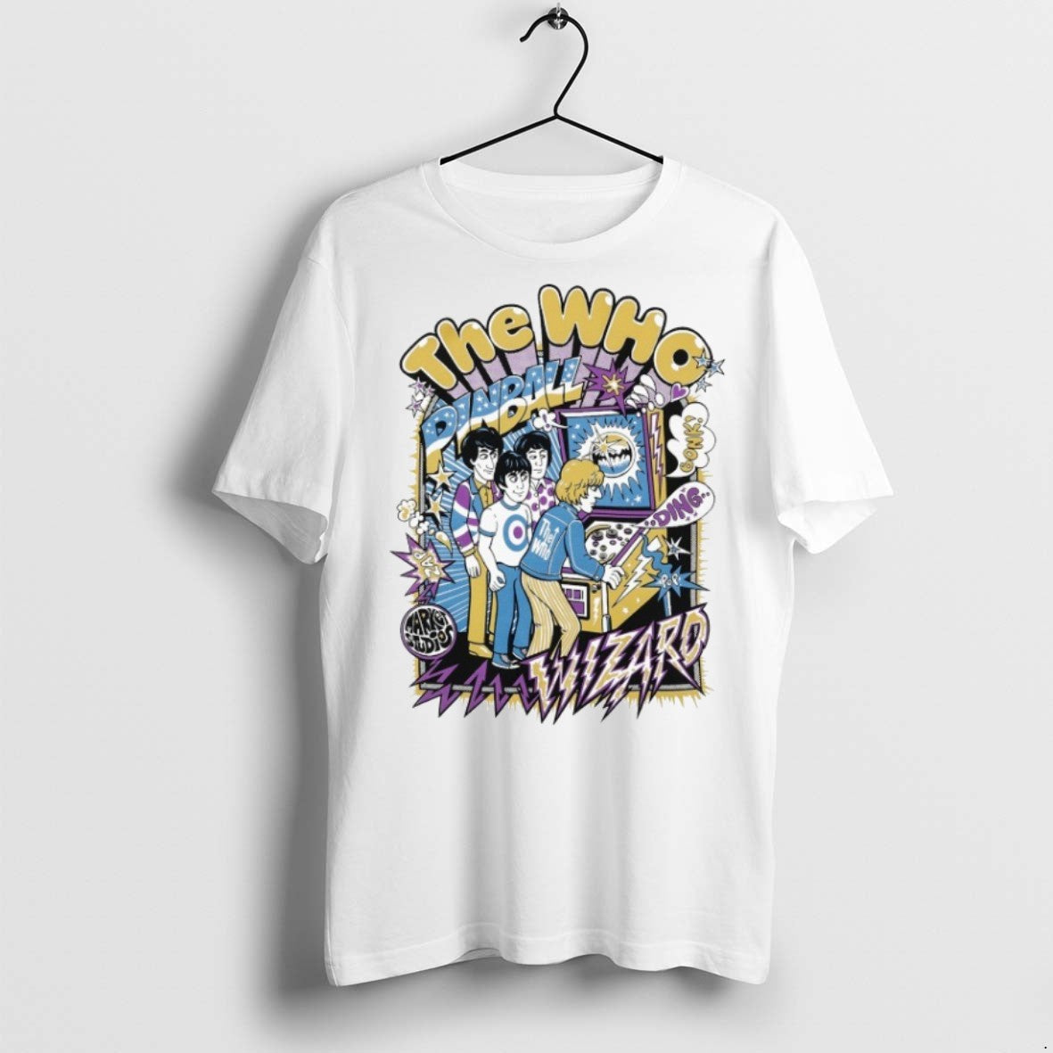 Premium The Who X Market Pinball Players Wizard T Shirts