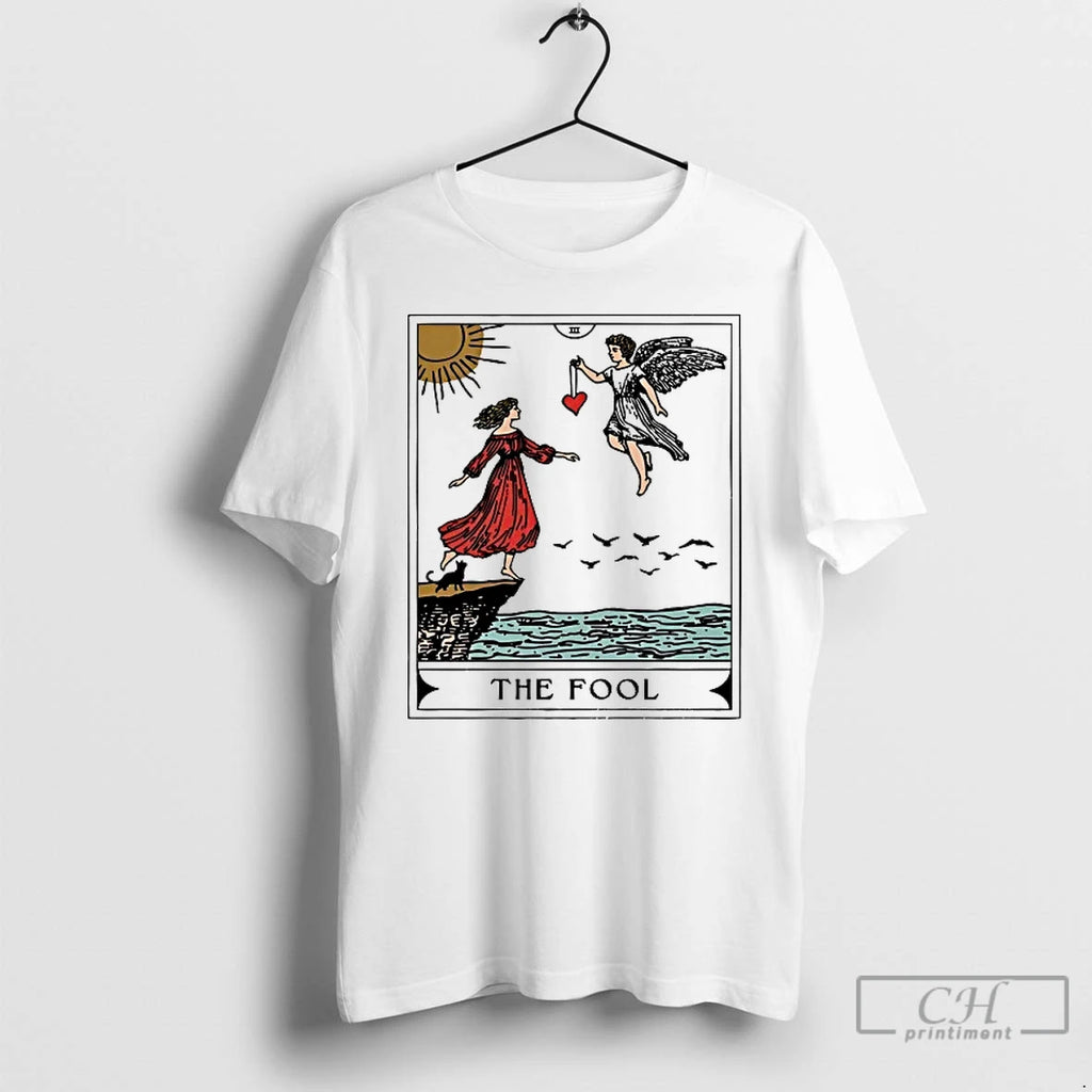 Premium The Fool Tarot Card Angels Valentines Day T Shirts